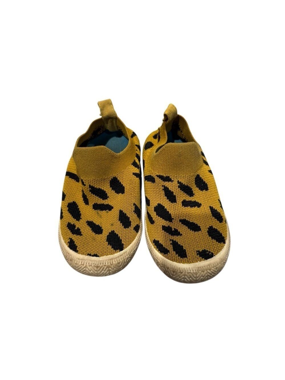 JAN & JULES Leopard Print Kids Slip-On Sneakers - size 8C